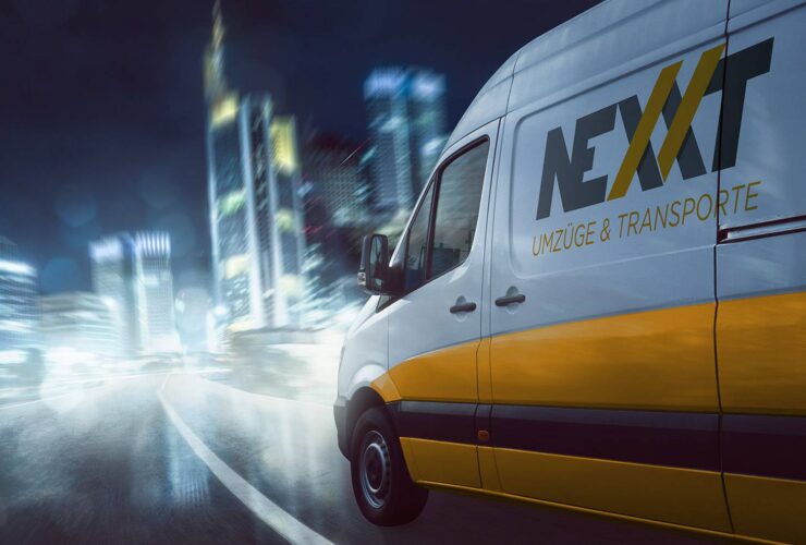 Lieferwagen der Firma Nexxt Umzüge & Transporte Mecklenburg Vorpommern für Ihren Umzug, Transport, oder Ihre Räumung